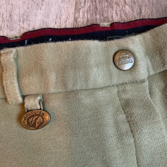 ON COURSE Cotton Naturals Sz 30 Shapely equestrian riding breeches pants, khaki - Picture 3 of 8